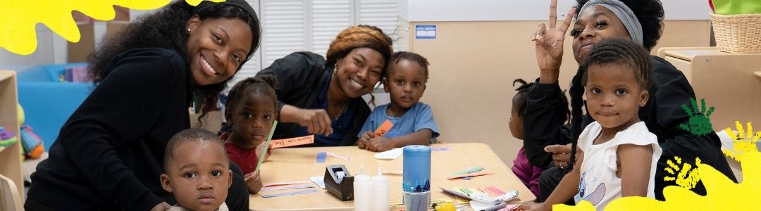 SF School Teacher explaining with happy kids
